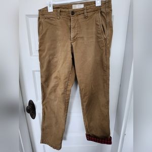 Gap Flannel lined pants